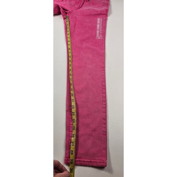 NWT Lola jegging size 8 barbie pink mid rise stretch jeans casual flirty chic - Picture 7 of 8
